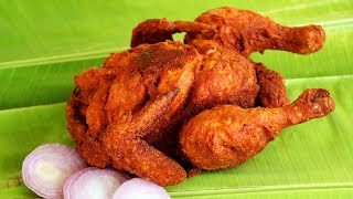 Full Fried Chicken Recipe  Crispy Whole Fried Chicken Recipe Indian style [upl. by Merari222]