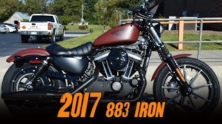 2017 HarleyDavidson® XL883N  Iron 883™ Red Iron Denim [upl. by Latty914]