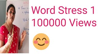 Word stress in English Part 1 [upl. by Giulia]