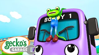 Gecko on the Bus  Geckos Garage  Cartoons For Kids  Toddler Fun Learning [upl. by Alleyne]