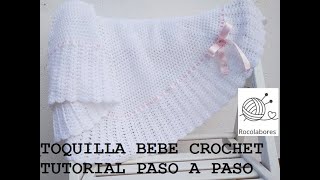 ARRULLO BEBE CROCHET TOQUILLA DE BEBE CROCHET PASO A PASO PARTE 1 [upl. by Jemima223]