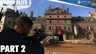 Sniper Elite 5 MISSION 2 Occupied Residence  Chateau De Berengar  PS5 4K HDR [upl. by Attennhoj356]