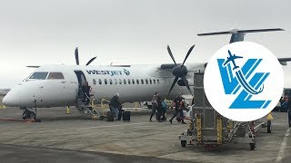 WestJet Encore Bombardier Dash 8 Q400 review [upl. by Watt590]