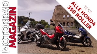 3 Honda Scooter im Vergleich – ADV350 Forza 350 SH350i – Unterschiede Vorteile Preise der Roller [upl. by Anom379]