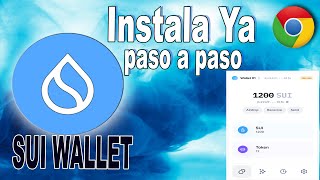 Cómo Instalar Sui Wallet en Chrome  ¡Protege y Gestiona Tus Criptos Intercambia en Cetus Protocol [upl. by Ellyn]