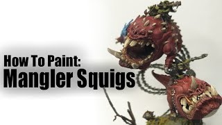 Mangler Squigs Painting tutorial Age of Sigmar [upl. by Yelrihs]