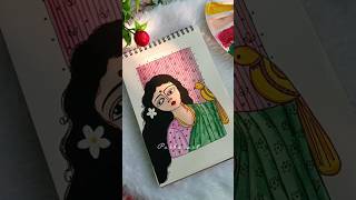 Bengali Women PaintingBengali Women Step By Step Painting shorts youtubeshorts trandingshorts [upl. by Pavior]