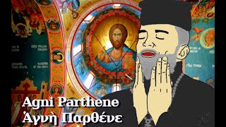 Agni Parthene Ἁγνὴ Παρθένε  slowed  reverb  fx Orthodox Hymn [upl. by Suehtomit176]