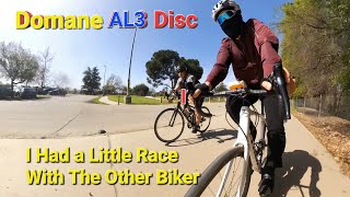 Domane AL3 Disc I Had a Little Race With The Other Biker [upl. by Fionna]