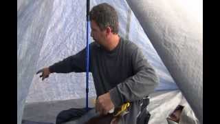 Swamp Tarp Tent with a DOOR and FLOOR KJBSS [upl. by Adnuhsed174]