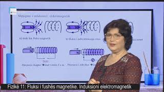 Fizikë 11  Fluksi i fushës magnetike Induksioni elektromagnetik [upl. by Llehcsreh588]