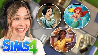 Ich baue in Sims 4 aber jeder Raum ist eine andere Disney Prinzessin  simfinity [upl. by Anelehs]