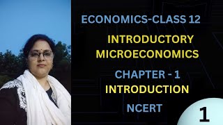 Class12th Standard Economics l Micro Economics Chapter 1 Part1 l Introductory Microeconomicsl NCERT [upl. by Llieno]