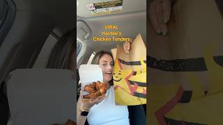 VIRAL Hardee’s Chicken Tenders ⭐️❤️🍗 hardees chickentenders viralfood hardeesorder foodreview [upl. by Hardner86]