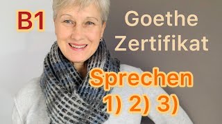 B1 Goethe Sprechen 123  Deutsch lernen [upl. by Roosevelt]