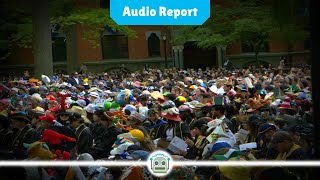 Graduating Students Stage Walkout at Yale University Commencement [upl. by Keldon]