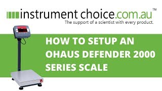 How to Set Up an OHaus Defender 2000 Series Scale [upl. by Venezia]