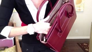 McKlein Womens Briefcase with Louis Vuitton Accessories [upl. by Lambert116]