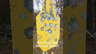 How do you hang your Steel Targets steel target pewpew [upl. by Locin]