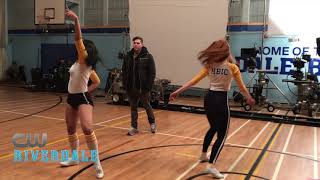 BTS Riverdale The Cast Rehearses with Choreographer Paul Becker [upl. by Htebasil]