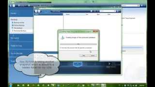 Backuprecovery with Acronis True Image Home 2010 setup video [upl. by Erbes108]