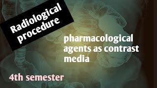 pharmacological agents contrast media glucagonbascopanmetaclopromideprocedure [upl. by Acassej]