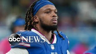 NFL player Damar Hamlin ‘moving in a positive direction’ after cardiac arrest  Nightline [upl. by Yrocaj697]