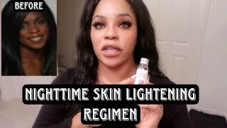 MY NIGHT TIME SKIN LIGHTENING REGIMEN [upl. by Namlas]