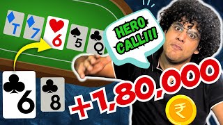 Watch and learn how to casually win LAKHS playing online poker in India [upl. by Alekal]