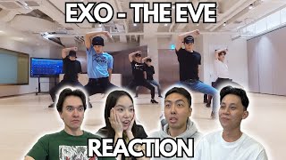 EXO 엑소 전야 前夜 The Eve Dance Practice REACTION [upl. by Uni]