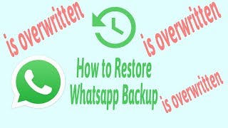 How to Restore Whatsapp Backup is Overwritten I Cara Mengembalikan Backup Whatsapp yang Tertimpa [upl. by Aicatan648]