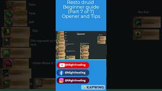 Beginner Resto druid mythic plus Guide Part 7 of 7 Opener and Tips restodruid [upl. by Atalaya]