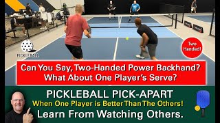 Pickleball Perfection  Mastery The TwoHanded Power Backhand Learn By Watching Others [upl. by Halsy]