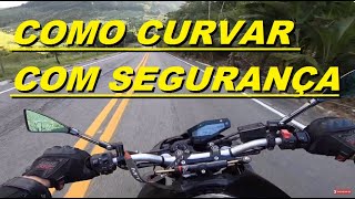 Dicas de Pilotagem Como fazer curva de moto baixa e alta velocidade [upl. by Amis]