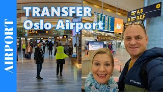 TRANSFER AT OSLO Airport Gardermoen 🇧🇻 Transit Walk from Aircraft to our Domestic Connection Flight [upl. by Roshan]