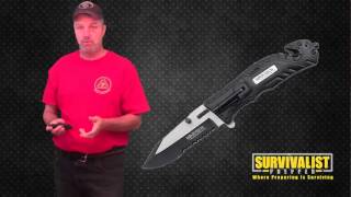 Wartech Tactical Folding Knife 8quot Assisted Open Review [upl. by Asert430]