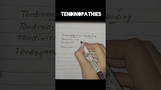 Tendinopathies Tenosynovitis Tenovaginitis Tendinosis physiotherapy [upl. by Imak]