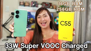 realme C55  Fullreview Budget Phone w 16GB RAM 256GB ROM amp 33W Super VOOC Charged [upl. by Atnahsa41]