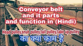 Conveyor belt  industrial conveyor belt  conveyor belt and its parts  function of conveyor belt [upl. by Lerrud]