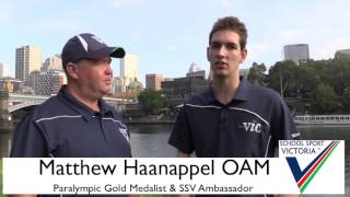 Matthew Haanappel speaks about his journey from Team Vic to Paralympic Gold [upl. by Ahaelam]