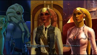 SWTOR Coruscant Side Missions  Smuggler  ♀️ Female Twilek  ⚫ Neutral [upl. by Lennon791]