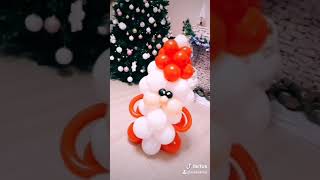 Babbo natale composizione palloncini [upl. by Alletsirhc]