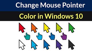 How to Change Mouse Pointer Color in Windows 10 [upl. by Emirak]