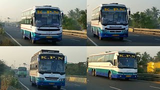 Early Morning KPN Travels Buses Flying To Chennai [upl. by Airehs]