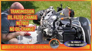 NC700X NC750  DCT  Transmission oil filter change without an oil change [upl. by Xad]