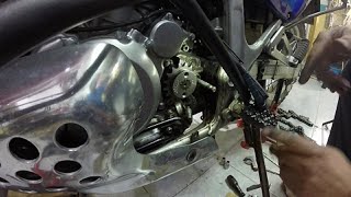 Super piñon kkbike africa twin xrv750instalacion y solucion a posibles problemas corona PBR [upl. by Sirob]