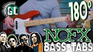 NOFX  180 Degrees  Bass Cover With Tabs in the Video [upl. by Erskine]