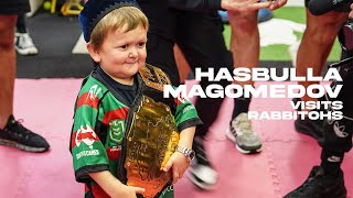 Hasbulla Magomedov visits Rabbitohs [upl. by Amandie]