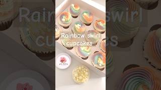 How to make rainbow frosting  Easy Rainbow Frosting Swirl Technique and tips for cupcakes [upl. by Eisnyl]