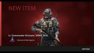 CSGO  Getting Lt Commander Ricksaw  NSWC SEAL is exciting [upl. by Sidnarb]